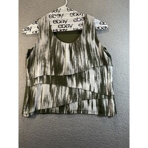 Jacqueline Smith Polyester Spandex Blend‎ Tank Top Women's 1X